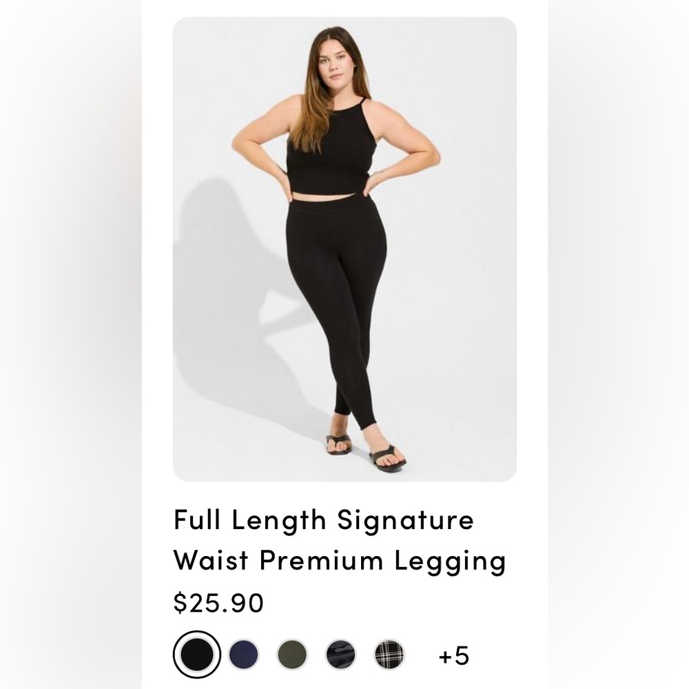 Size 2 Black Torrid Leggings